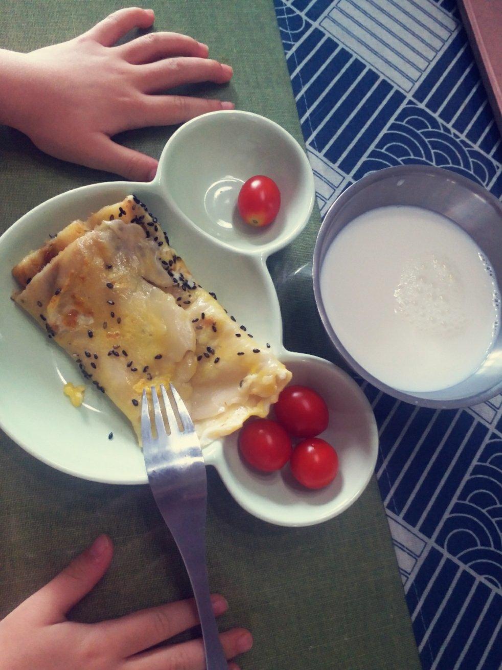 秒杀早餐摊不破皮大煎饼，步骤超详细