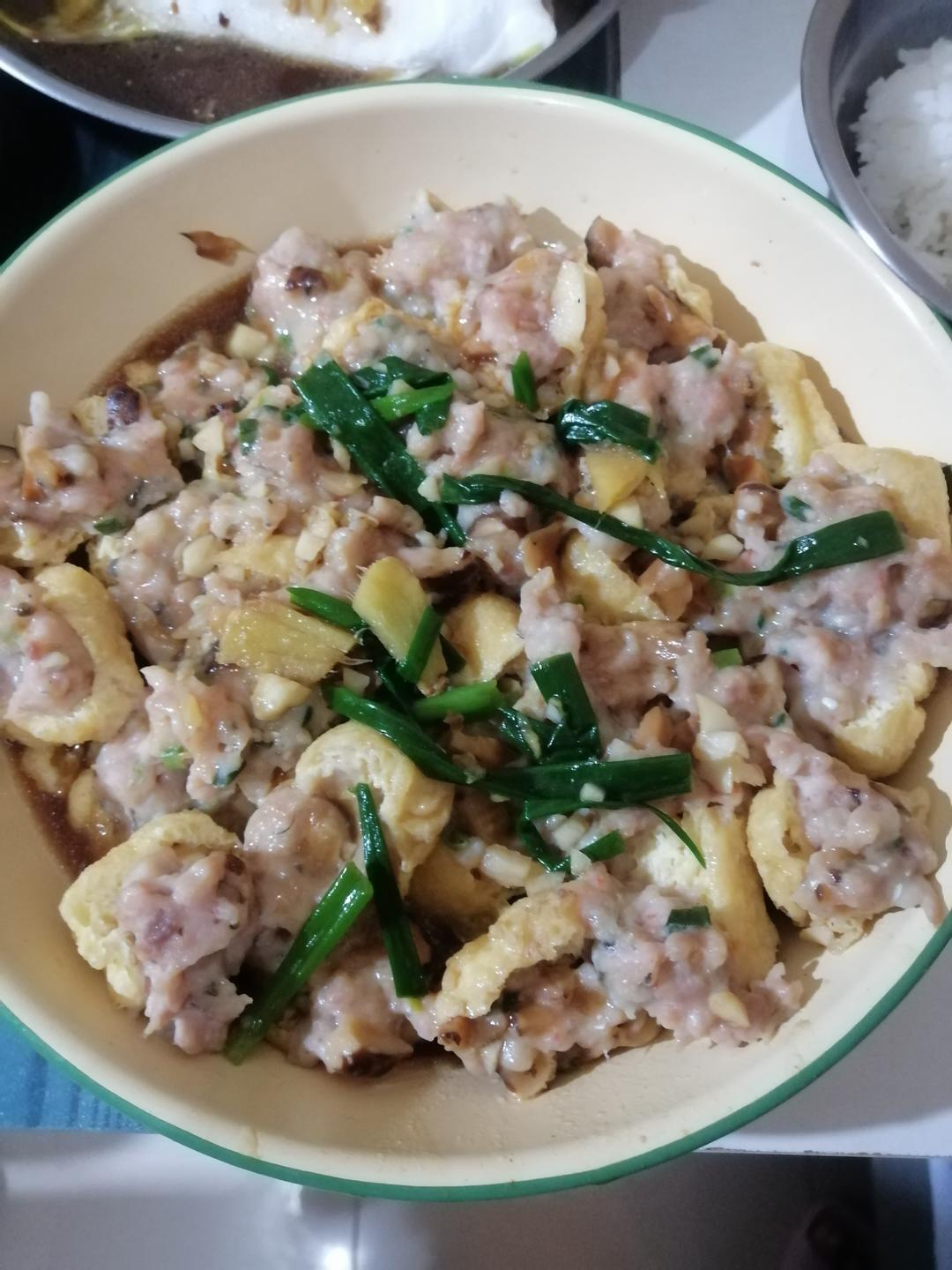 油豆泡塞肉