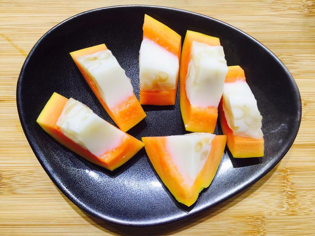 甜品【美白美容】木瓜花胶椰奶冻的做法