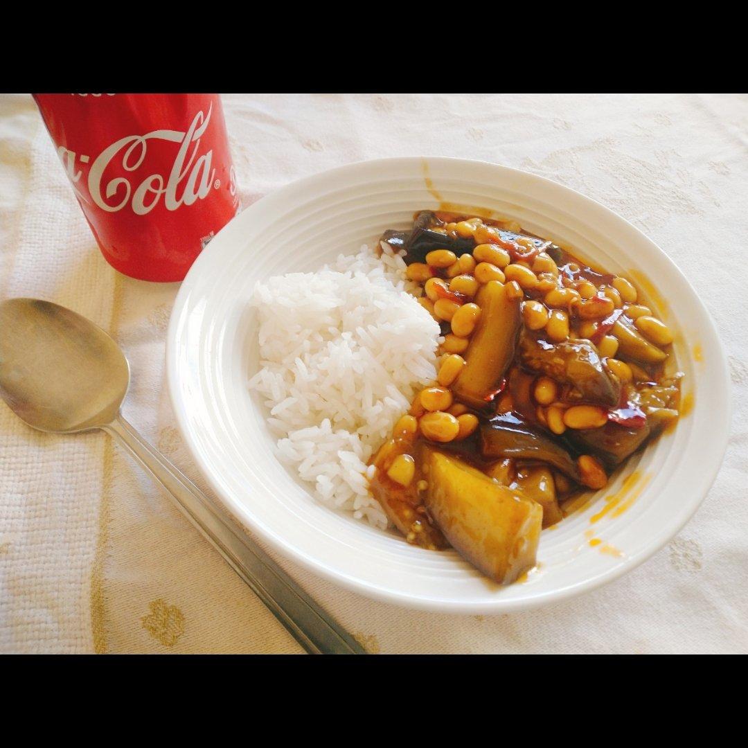 黄豆烧茄子