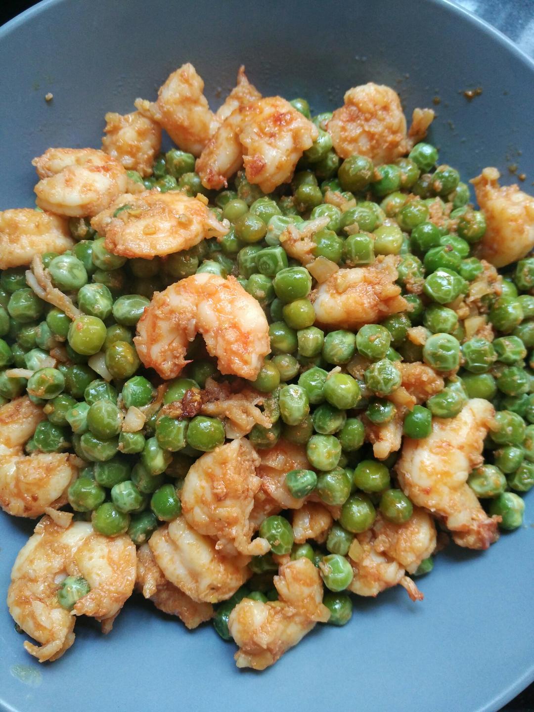 豌豆炒虾仁