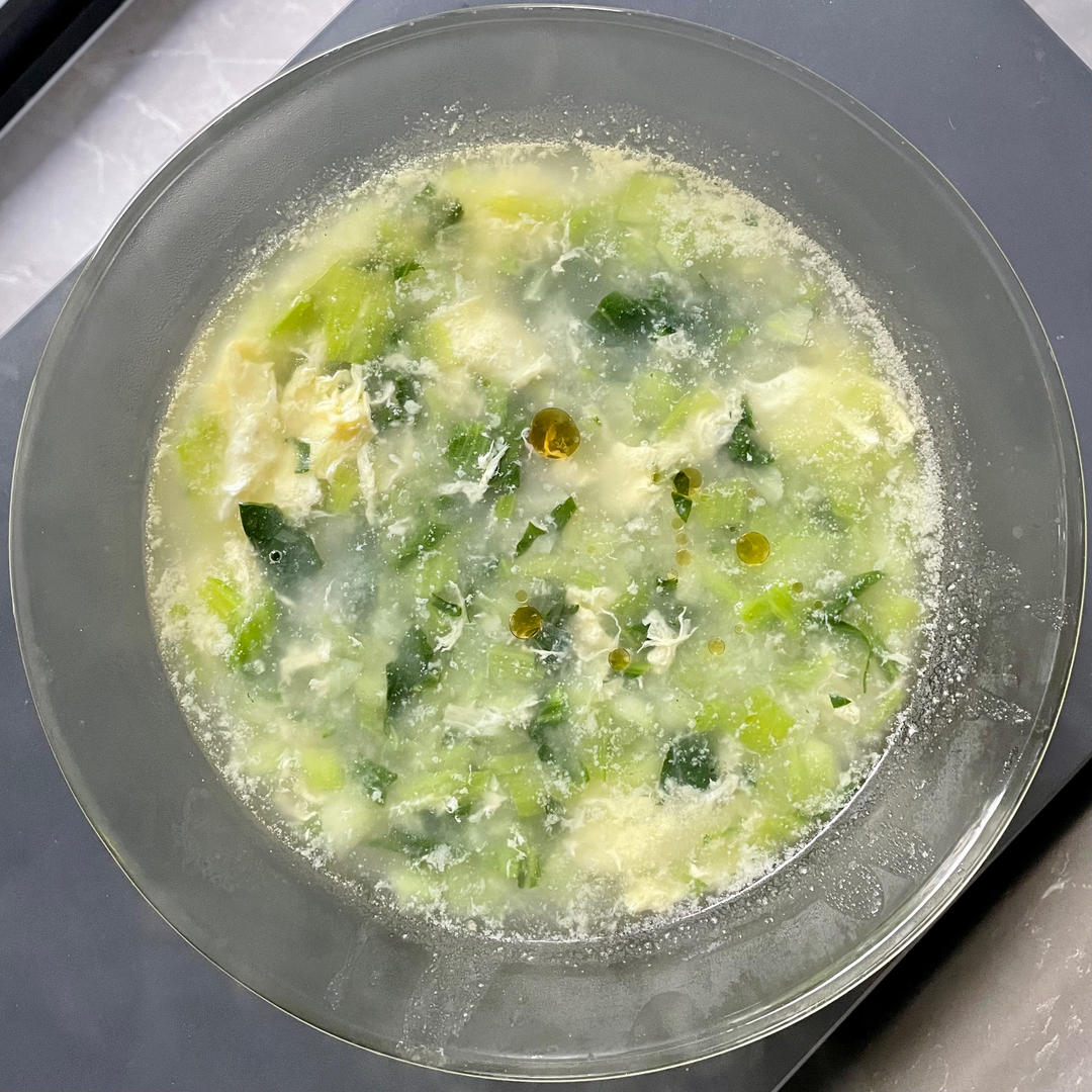青菜蛋花汤（有窍门）