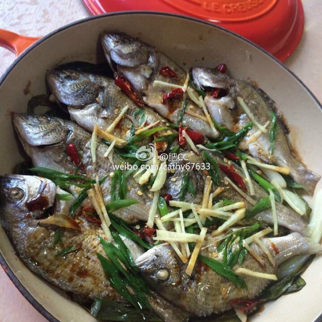 无水葱姜焗海鲋