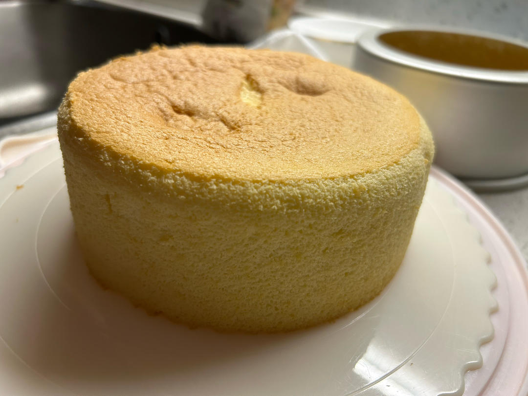 超柔软6寸戚风蛋糕(附8寸配方)零失败 超详细‼️含操作视频