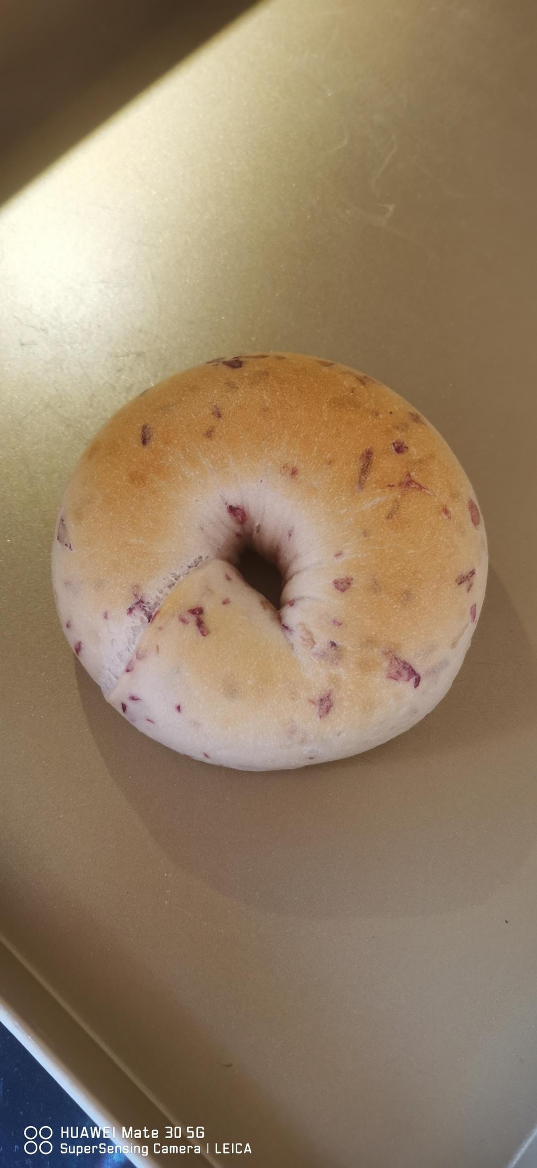 玫瑰乳酪贝果「黑糖玫瑰贝果」