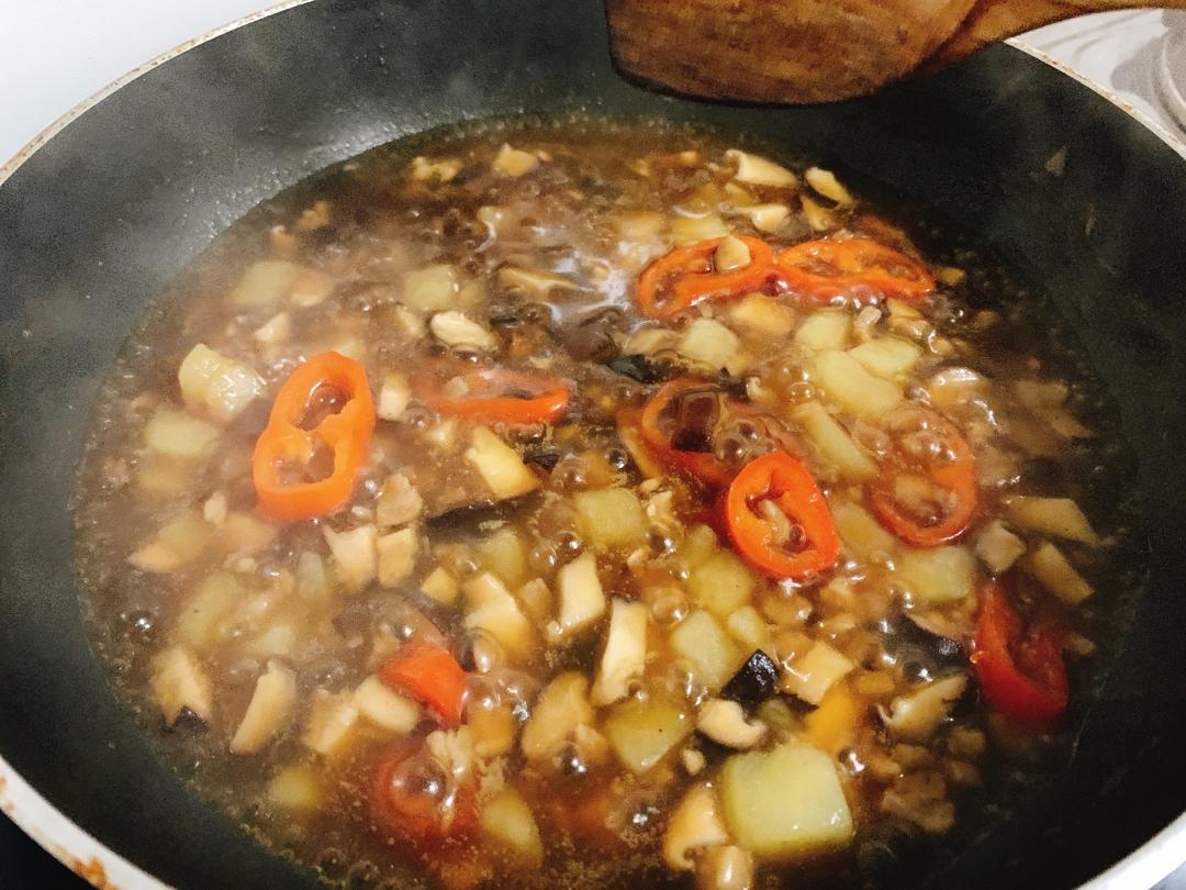 ㊙️香菇土豆肉沫拌饭❗️比外卖还好吃