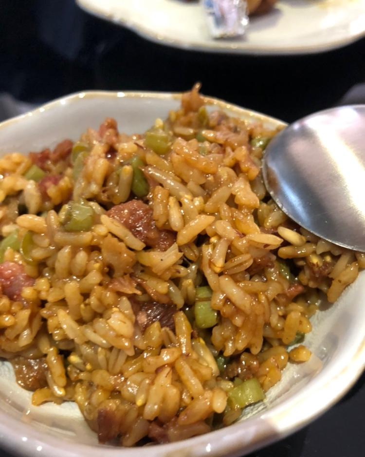 腊肉豆角焖饭
