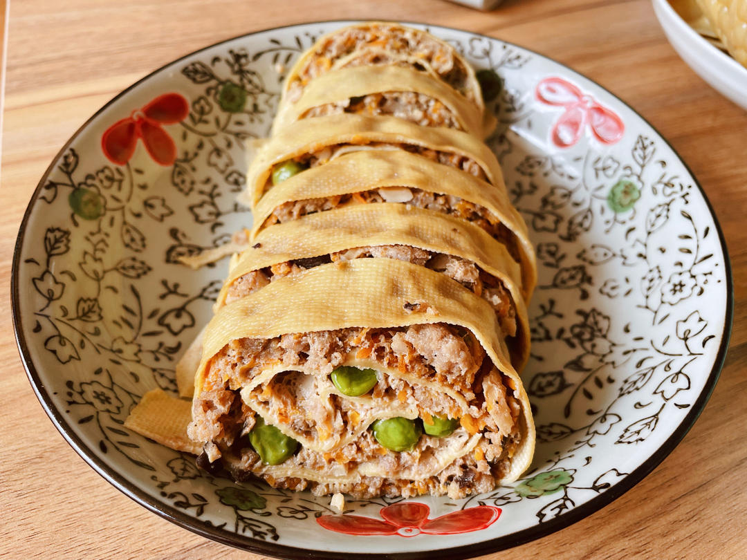 家庭版千张肉卷