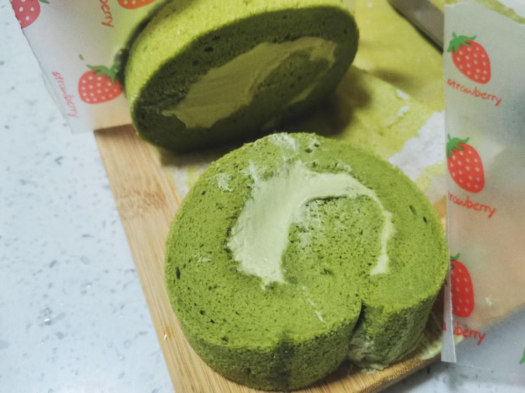 完美抹茶蜜豆蛋糕卷