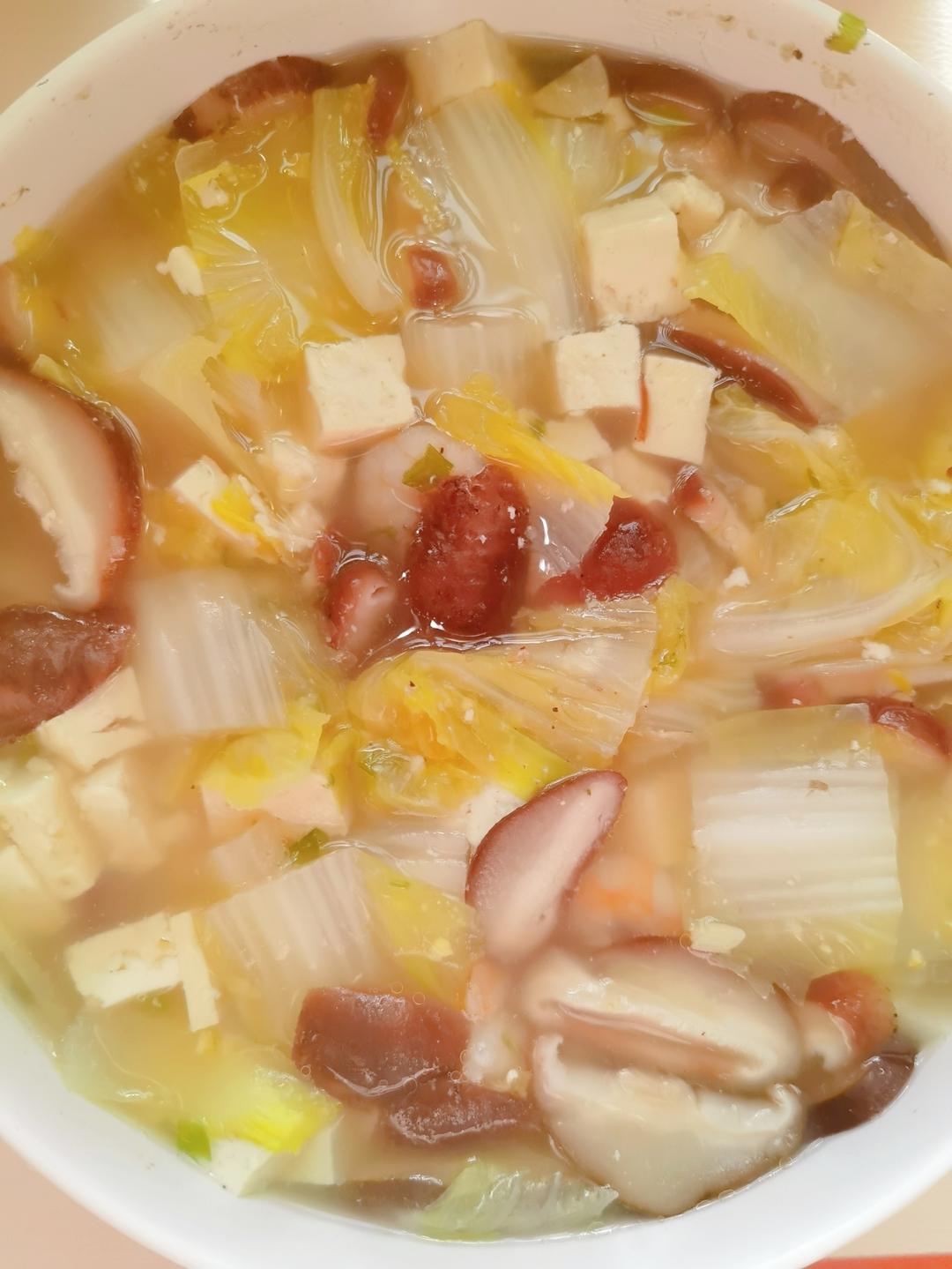 白菜豆腐汤