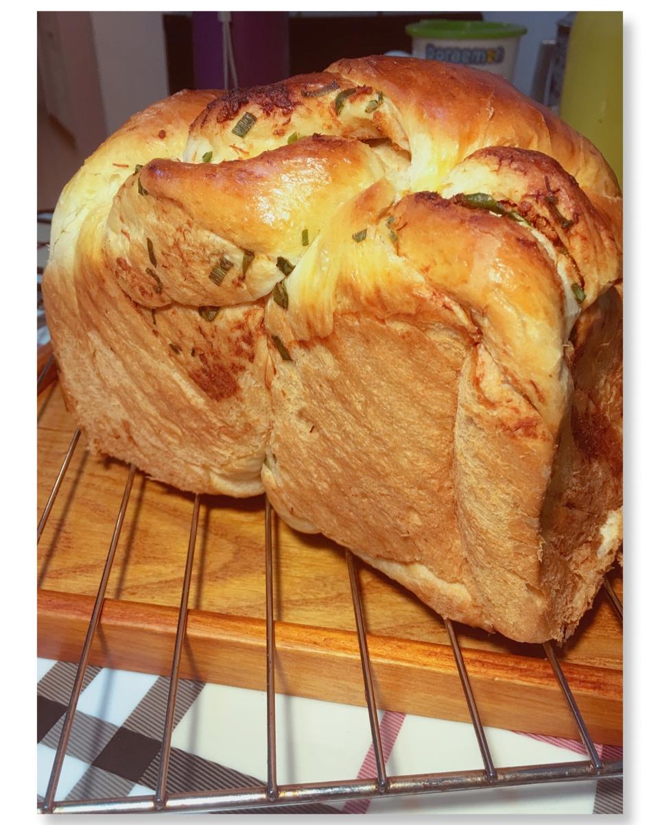 香葱肉松手撕吐司