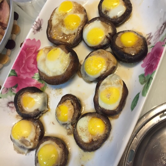 烤香菇鹌鹑蛋
