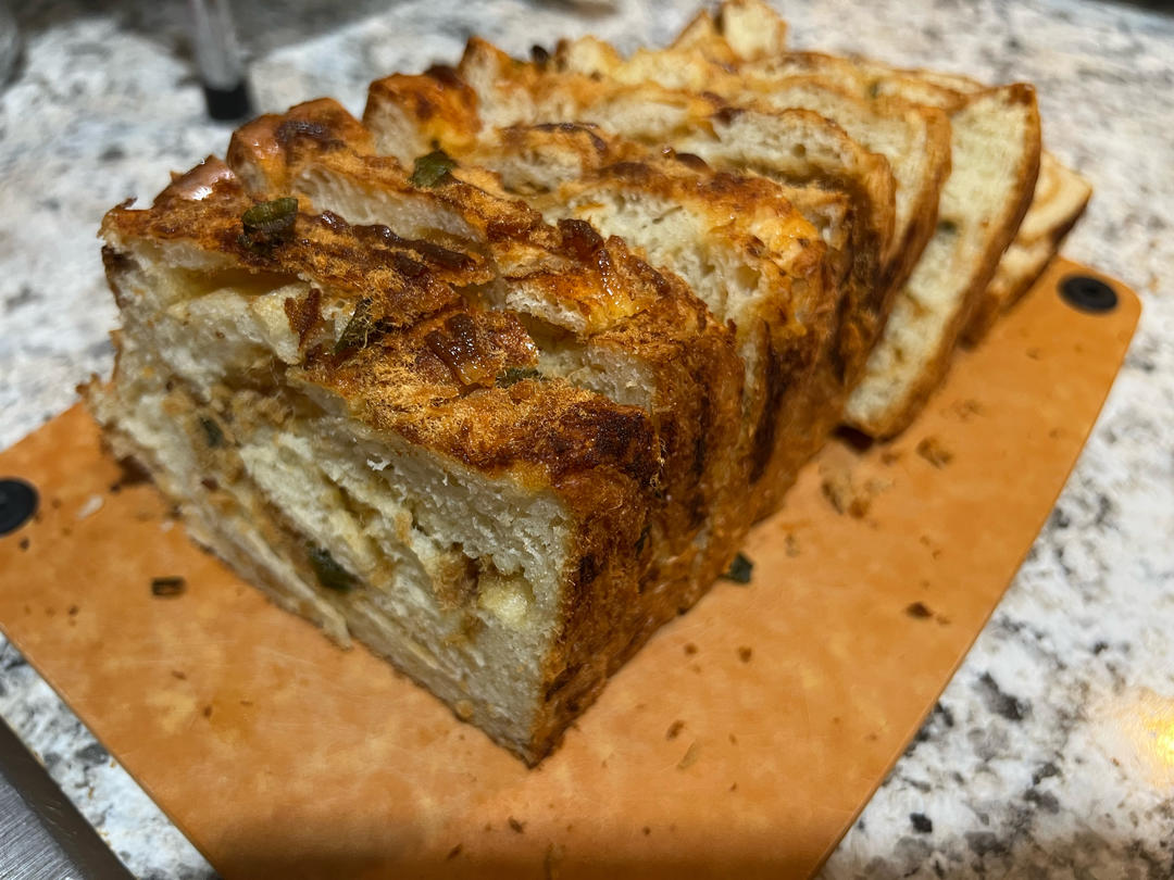 咸香松软～保姆级教程‼️葱香肉松手撕吐司