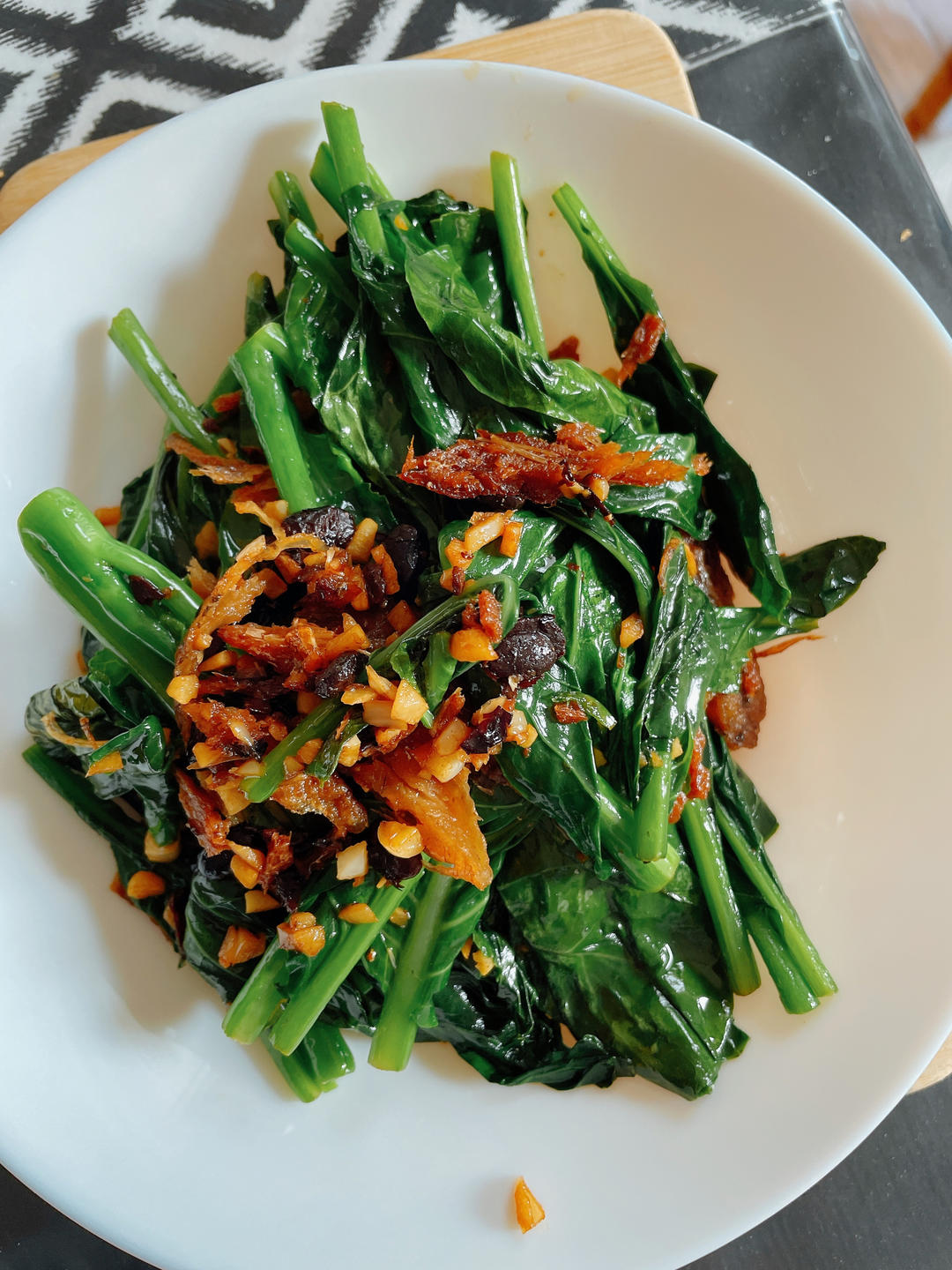 豆豉鲮鱼油麦菜