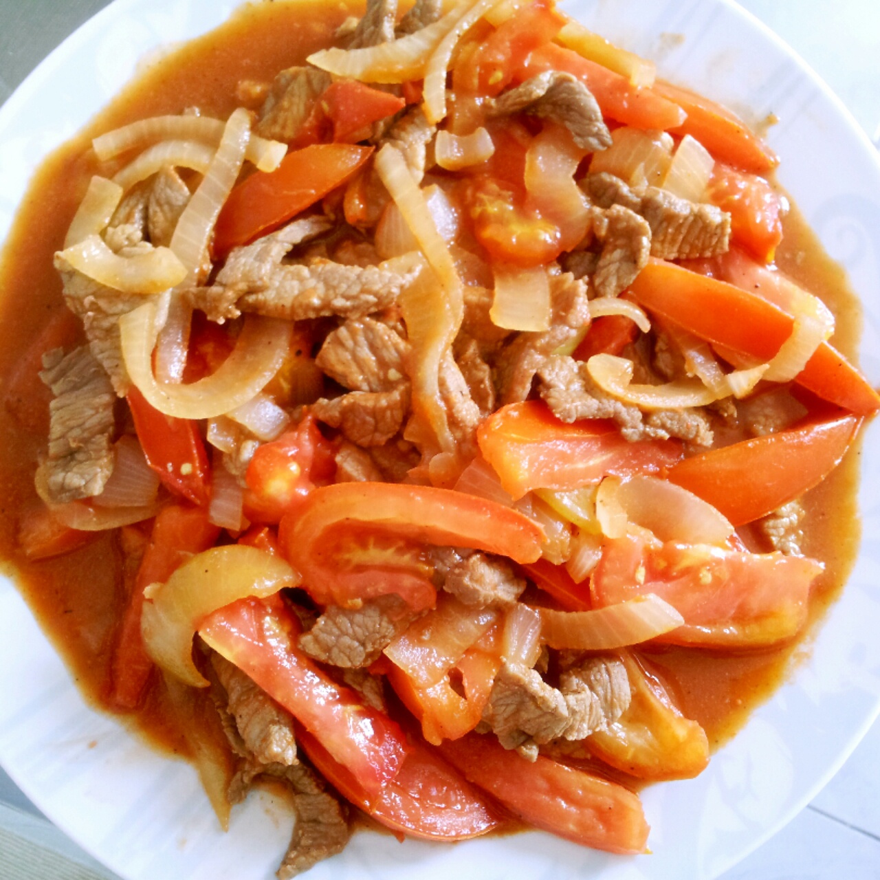 番茄黑椒鸡肉\牛肉