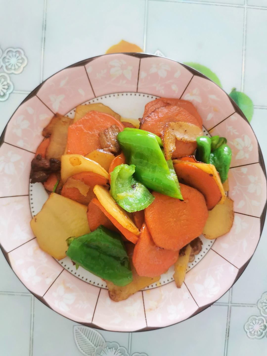 家常炒土豆片