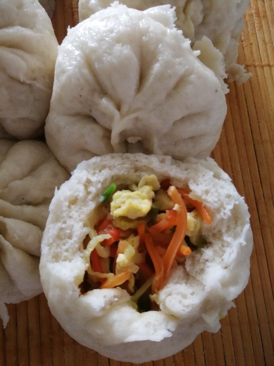碧海蓝天-17做的西葫芦鸡蛋包子