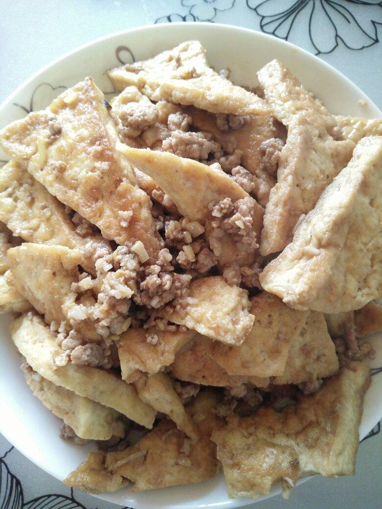 肉末烧豆腐