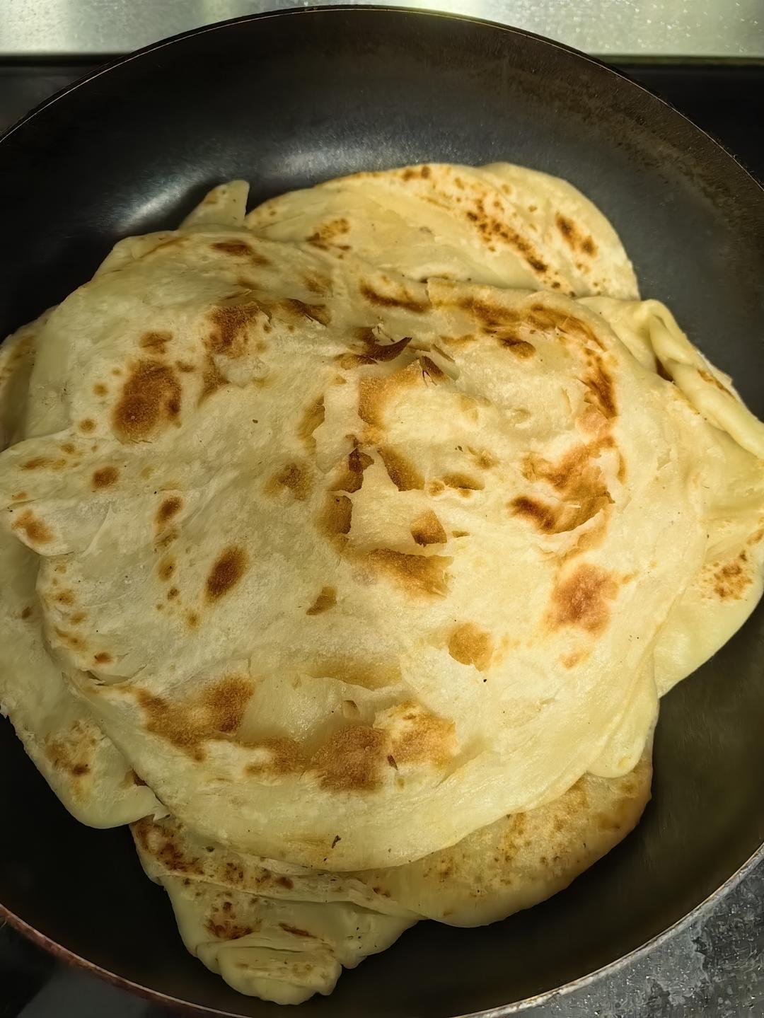 一层一层撕着吃的家常油饼