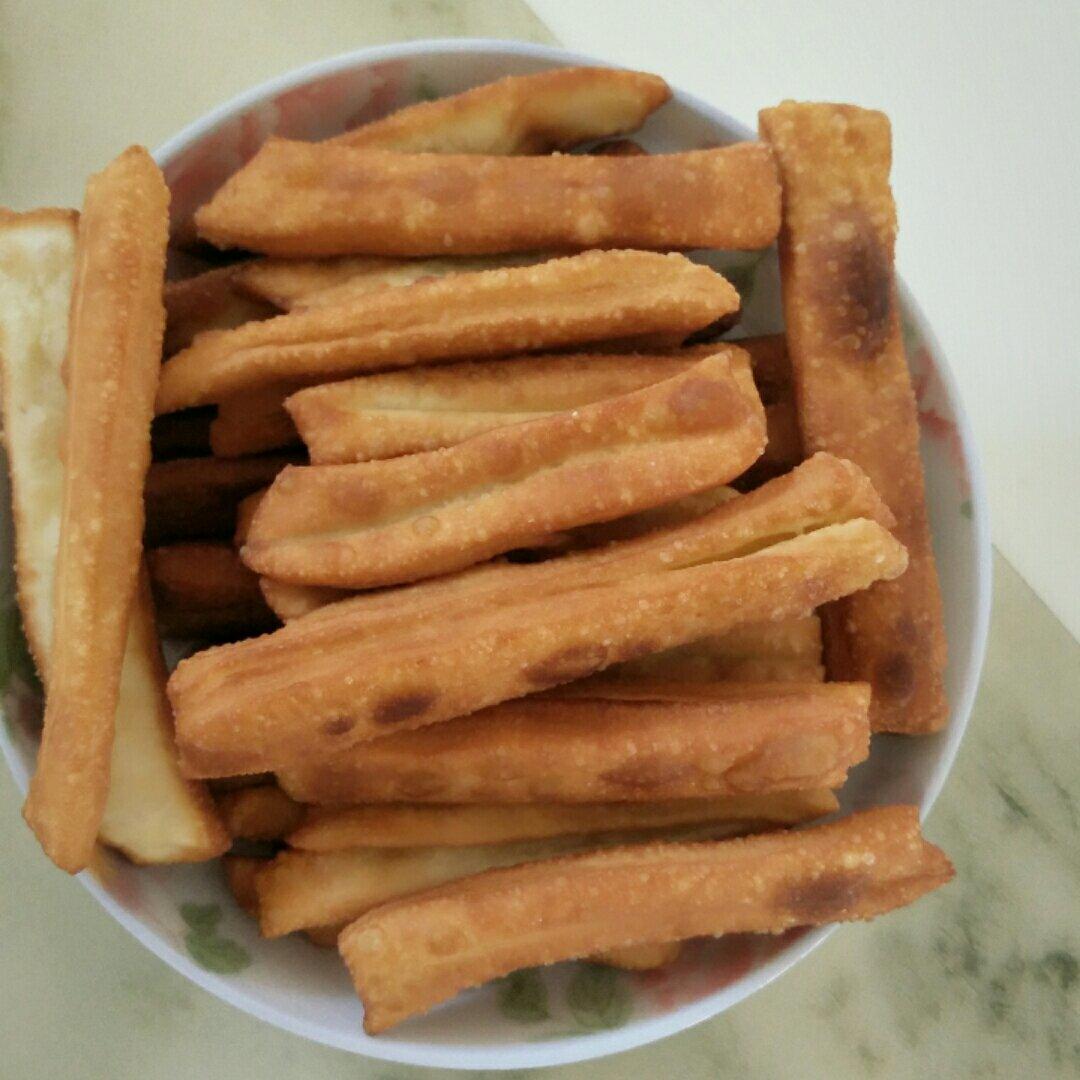 自制无泡打粉油条