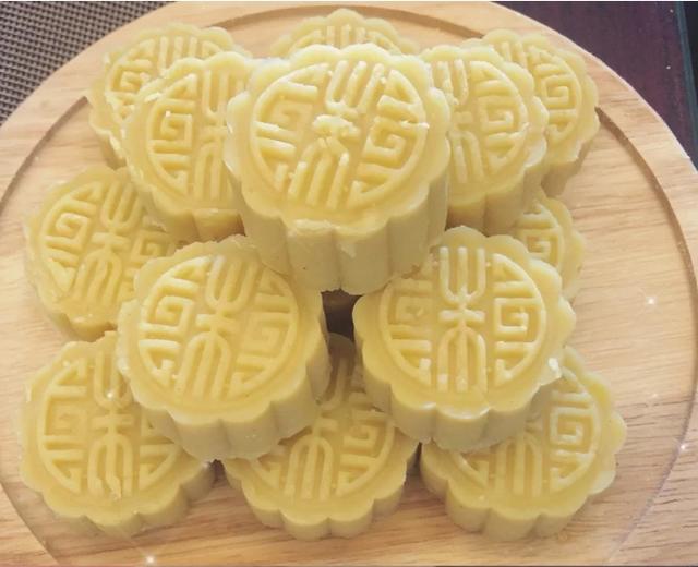 纯手工奶香绿豆糕的做法