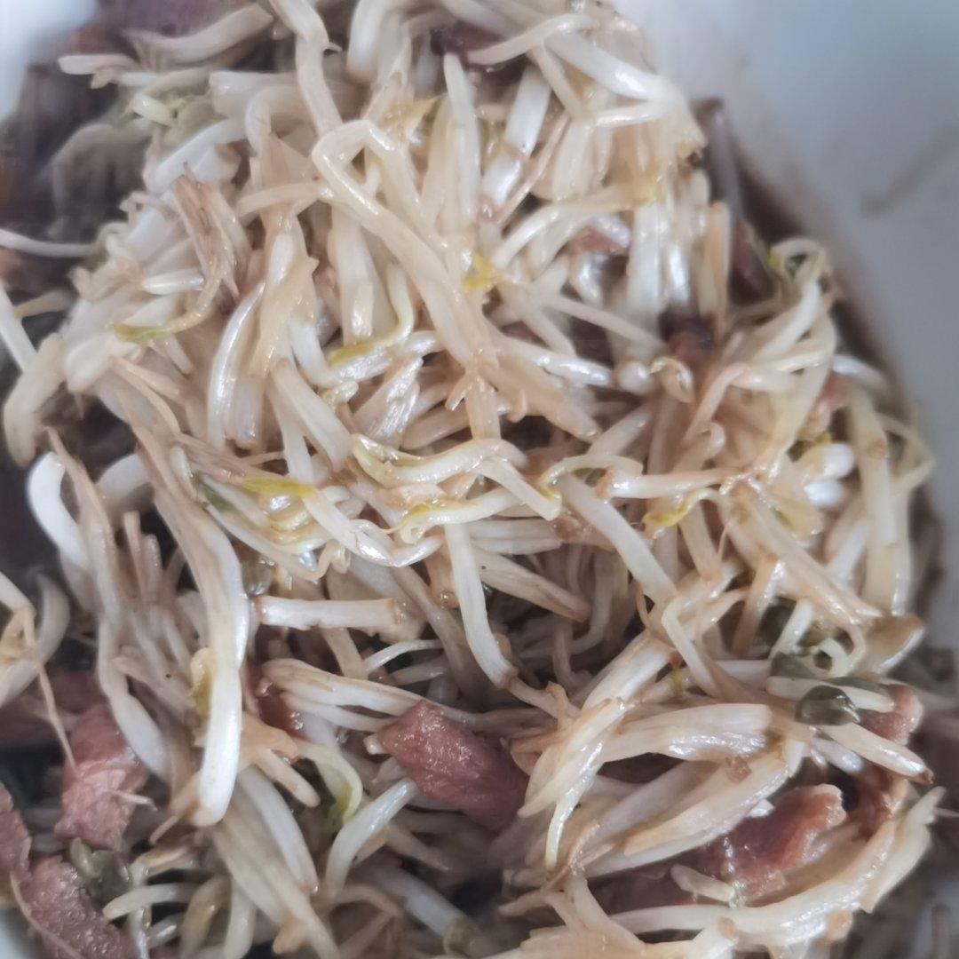 豆芽炒肉-拒绝出水
