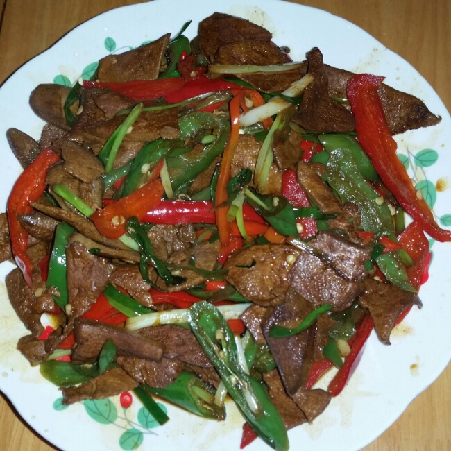 来自大西洋的电波做的辣椒炒猪肝