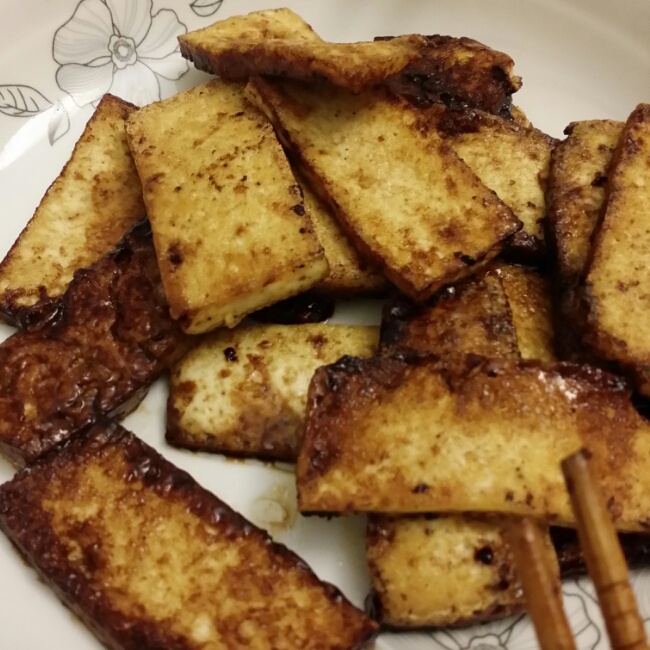 蚝油煎豆腐