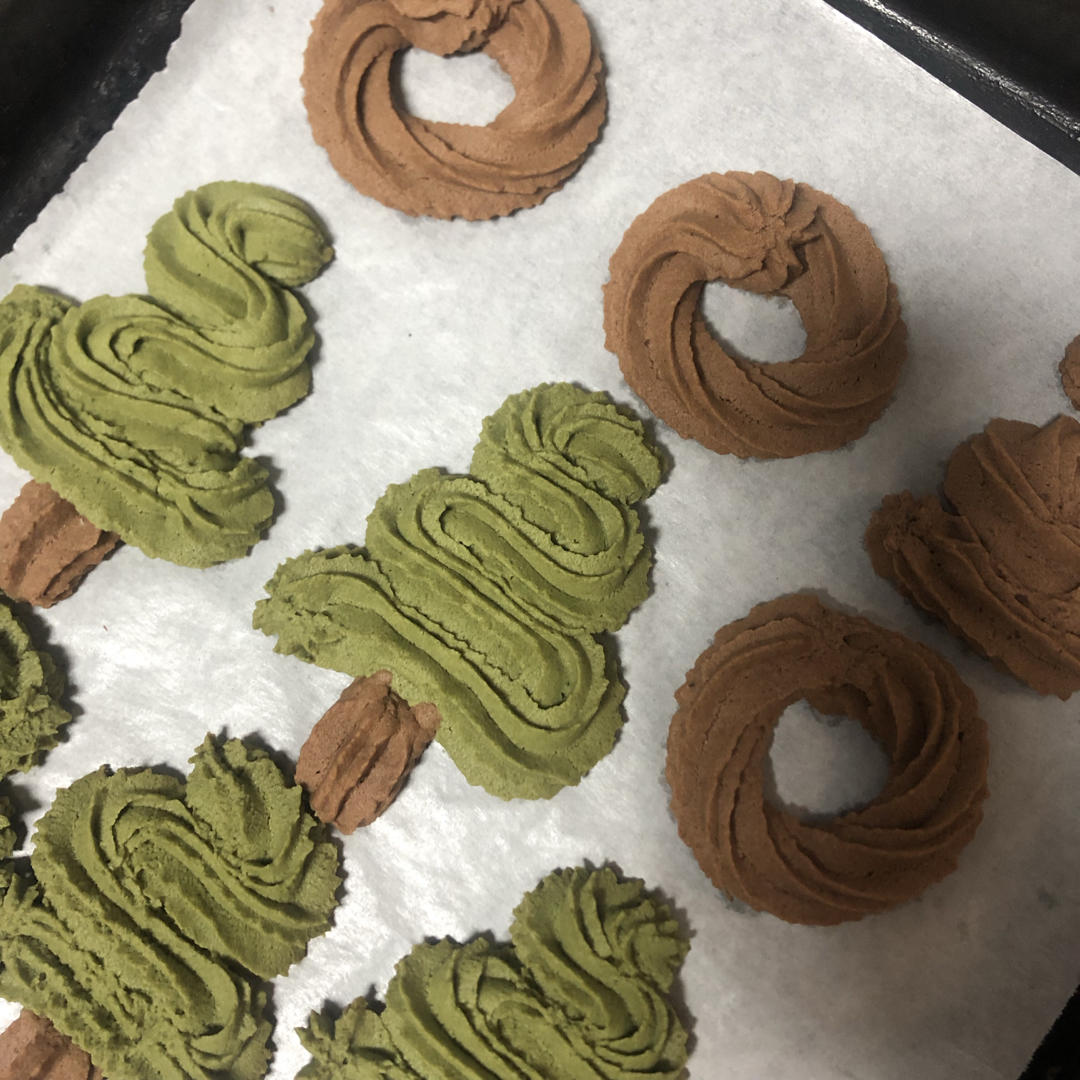 可爱到爆炸💥圣诞黄油曲奇❗️巨好吃❗️