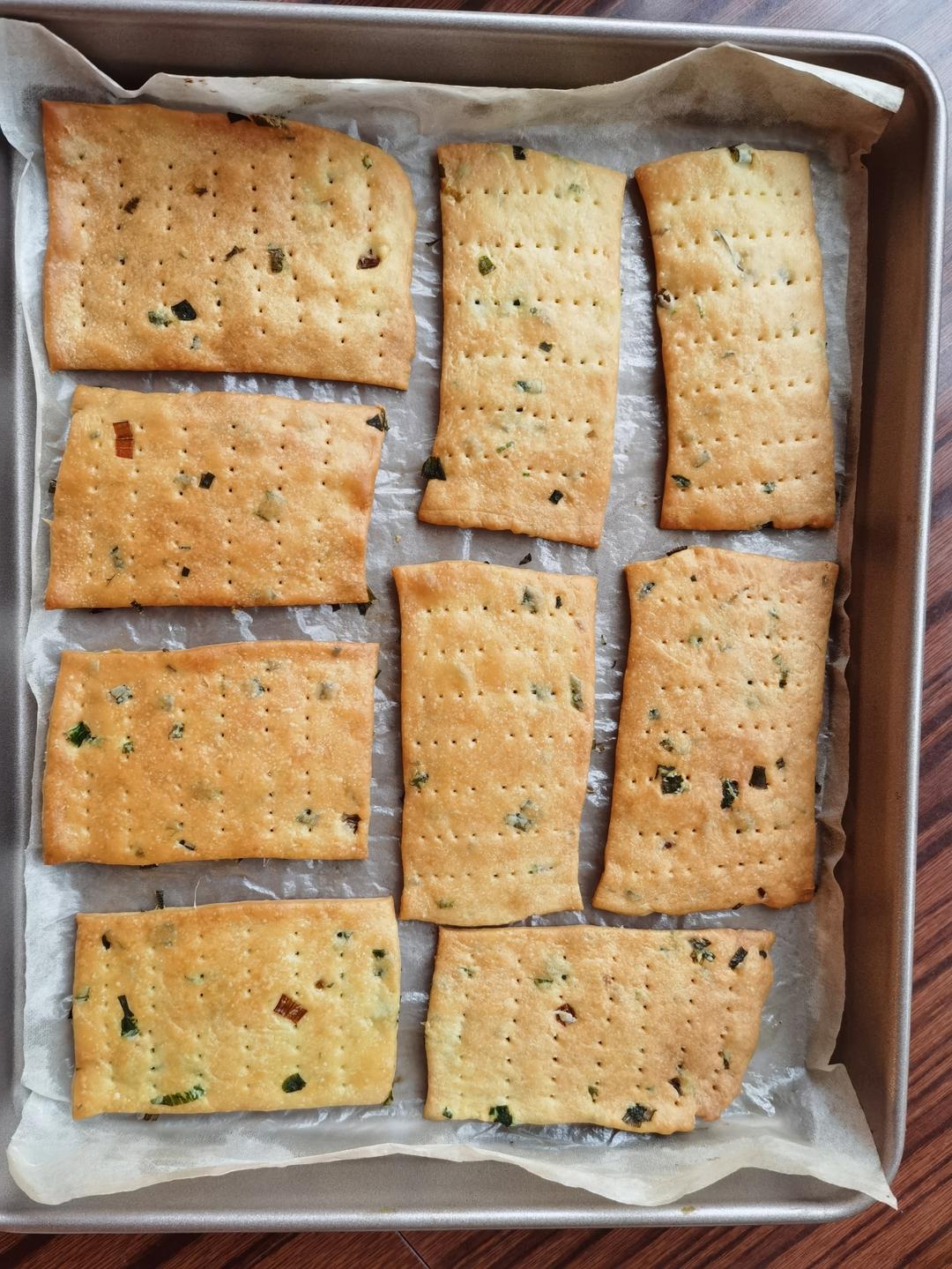 超级好吃的香葱苏打饼干（无糖低脂）-烤箱版食谱