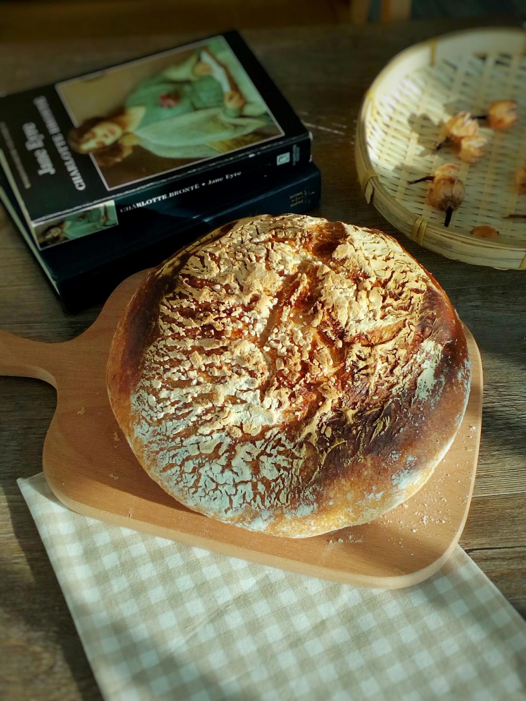 欧包/乡村面包-无油不用揉 No Knead Bread