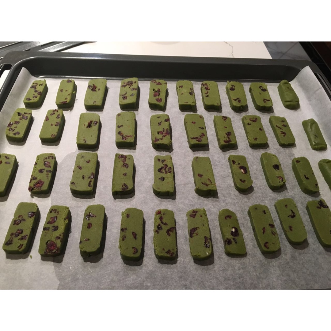 抹茶蔓越莓饼干