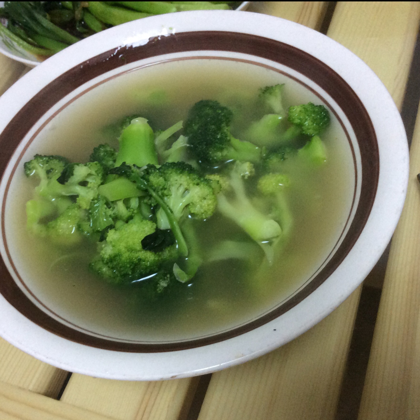【减肥午餐】上汤西兰花