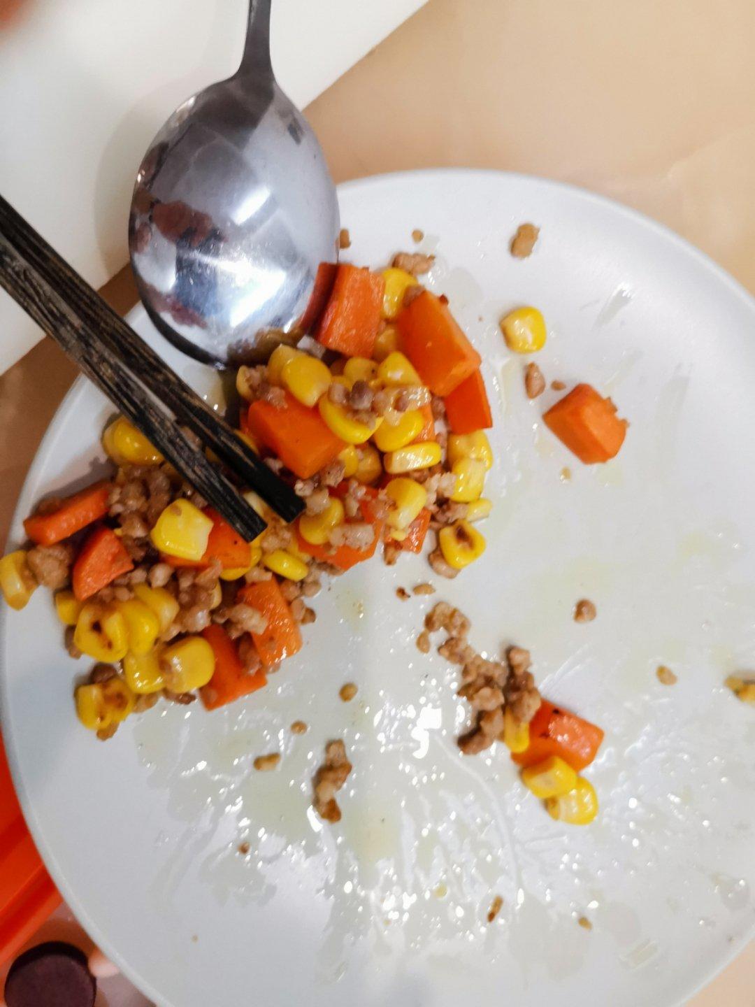 炒玉米胡萝卜丁