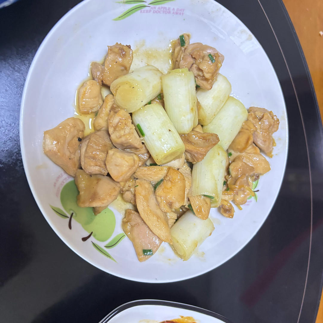 10r吃上饭 鲜嫩爽滑葱炒鸡腿