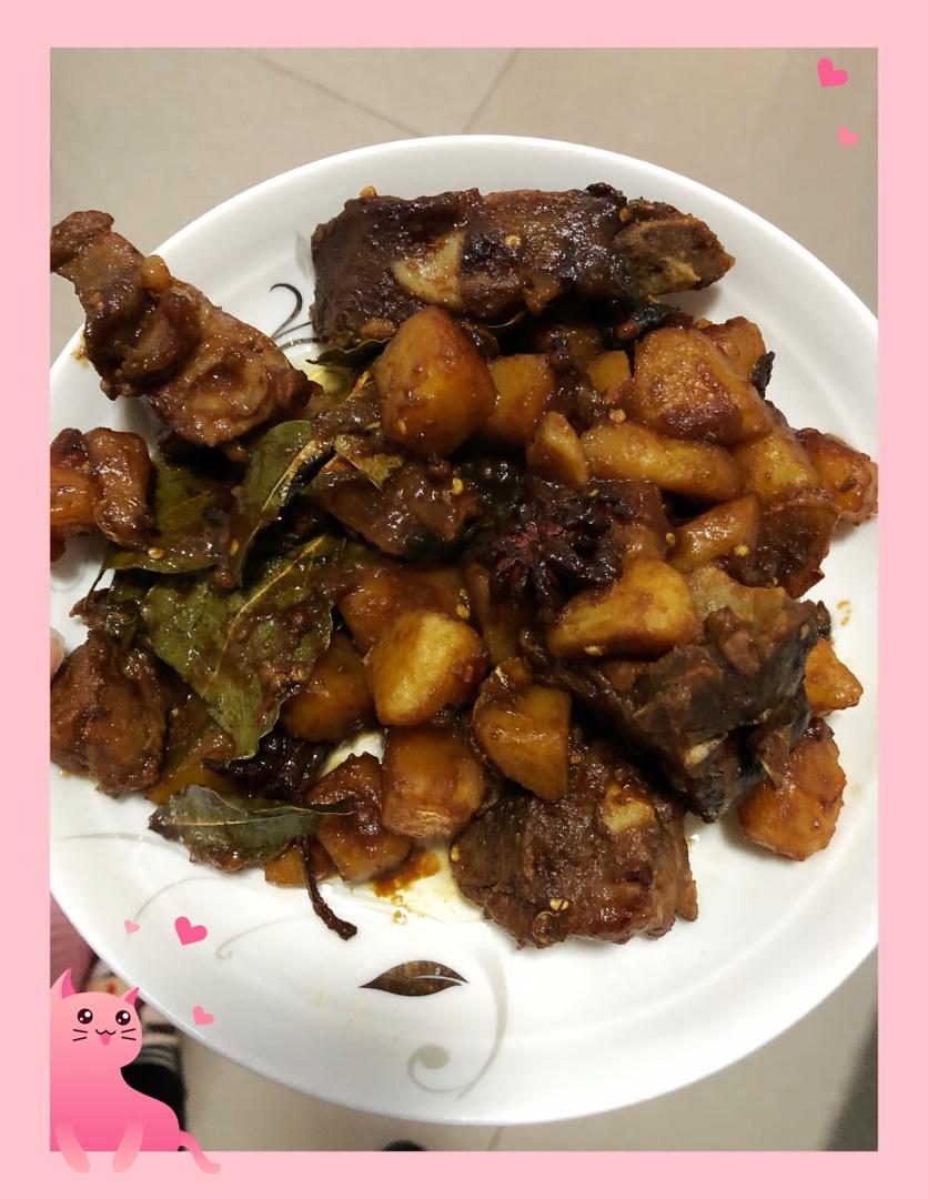 土豆炖排骨