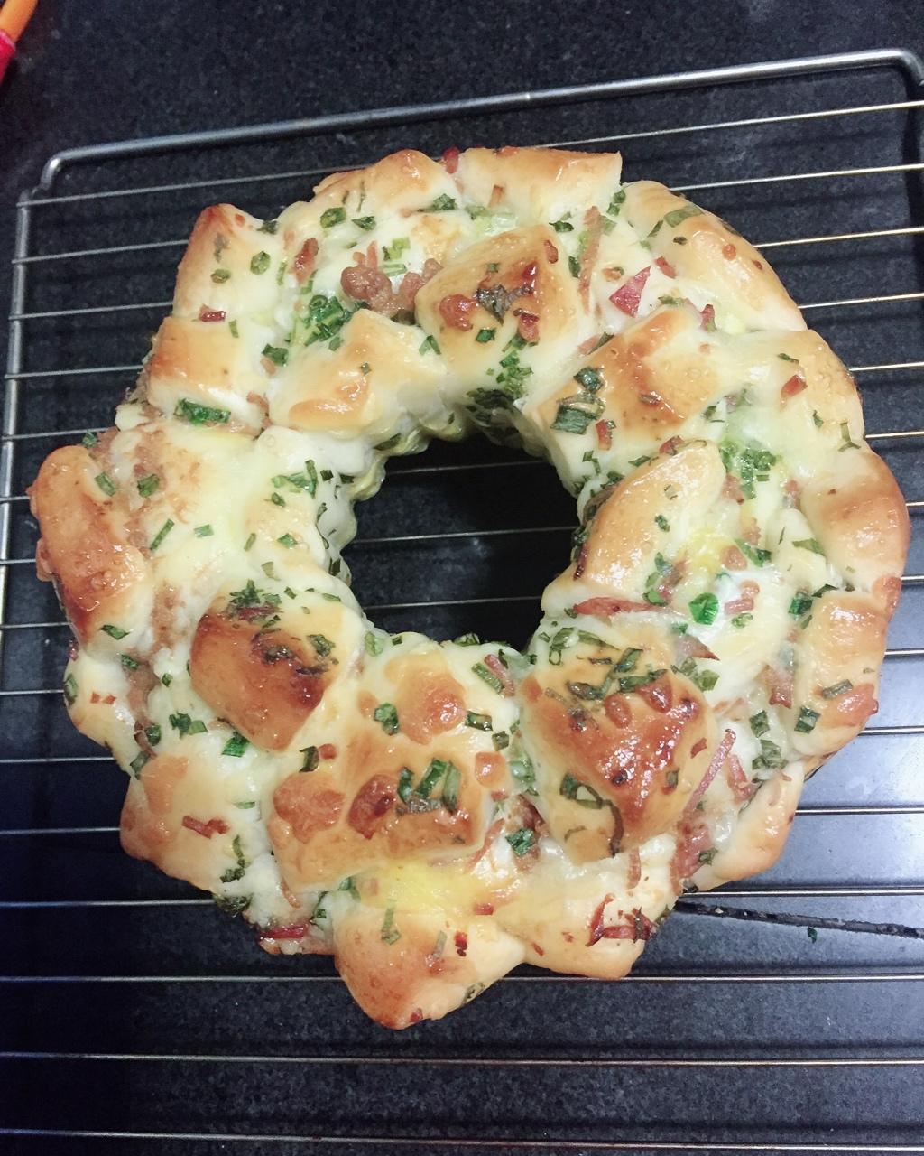 培根芝士花朵面包