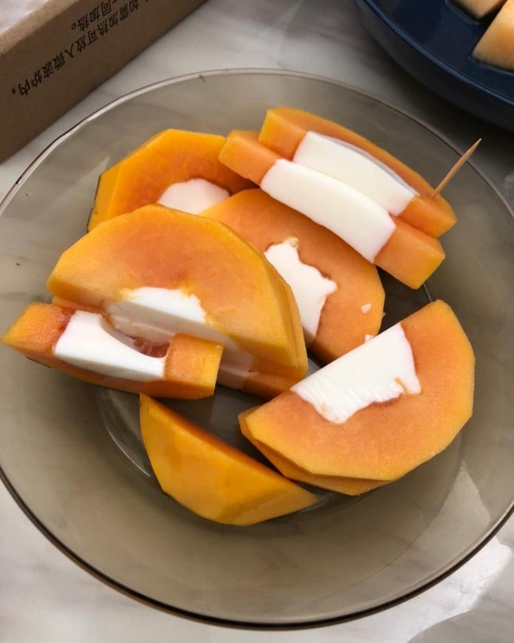 牛奶木瓜冻