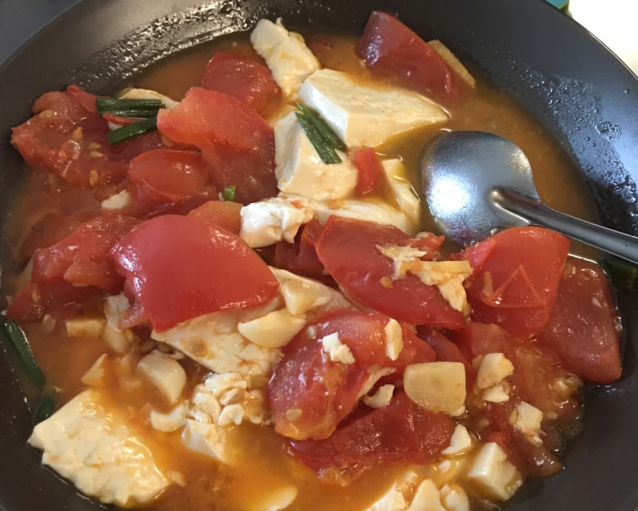 番茄豆腐-夏季开胃的做法