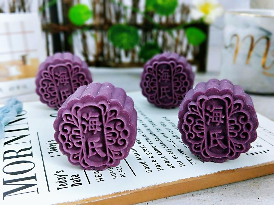 紫薯冰皮月饼‼️好吃不上火！