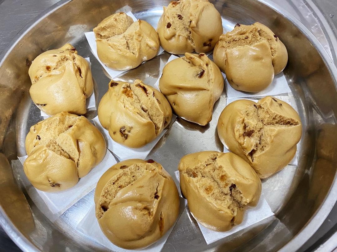 新手也能爆开花的老面红糖大枣开花馒头（泡打粉版or无泡打粉版）