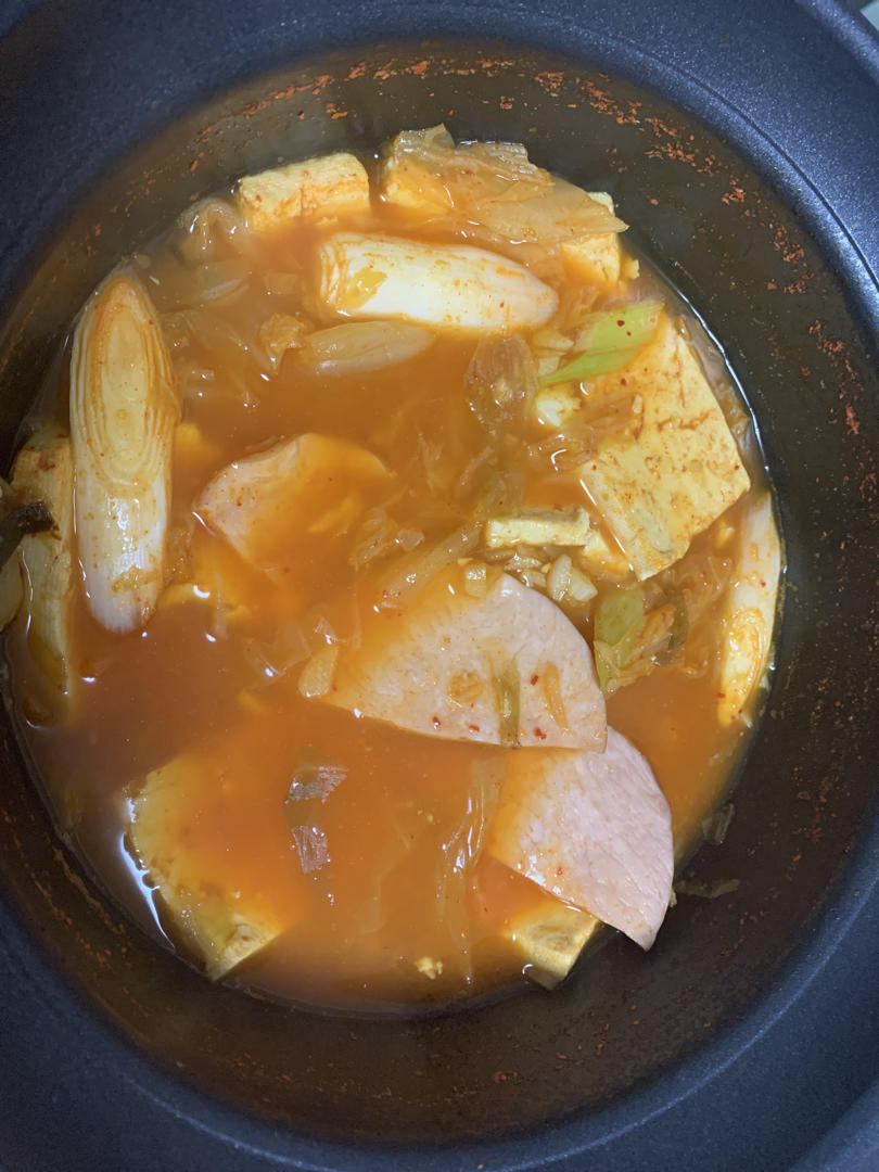 超简单好味的泡菜汤