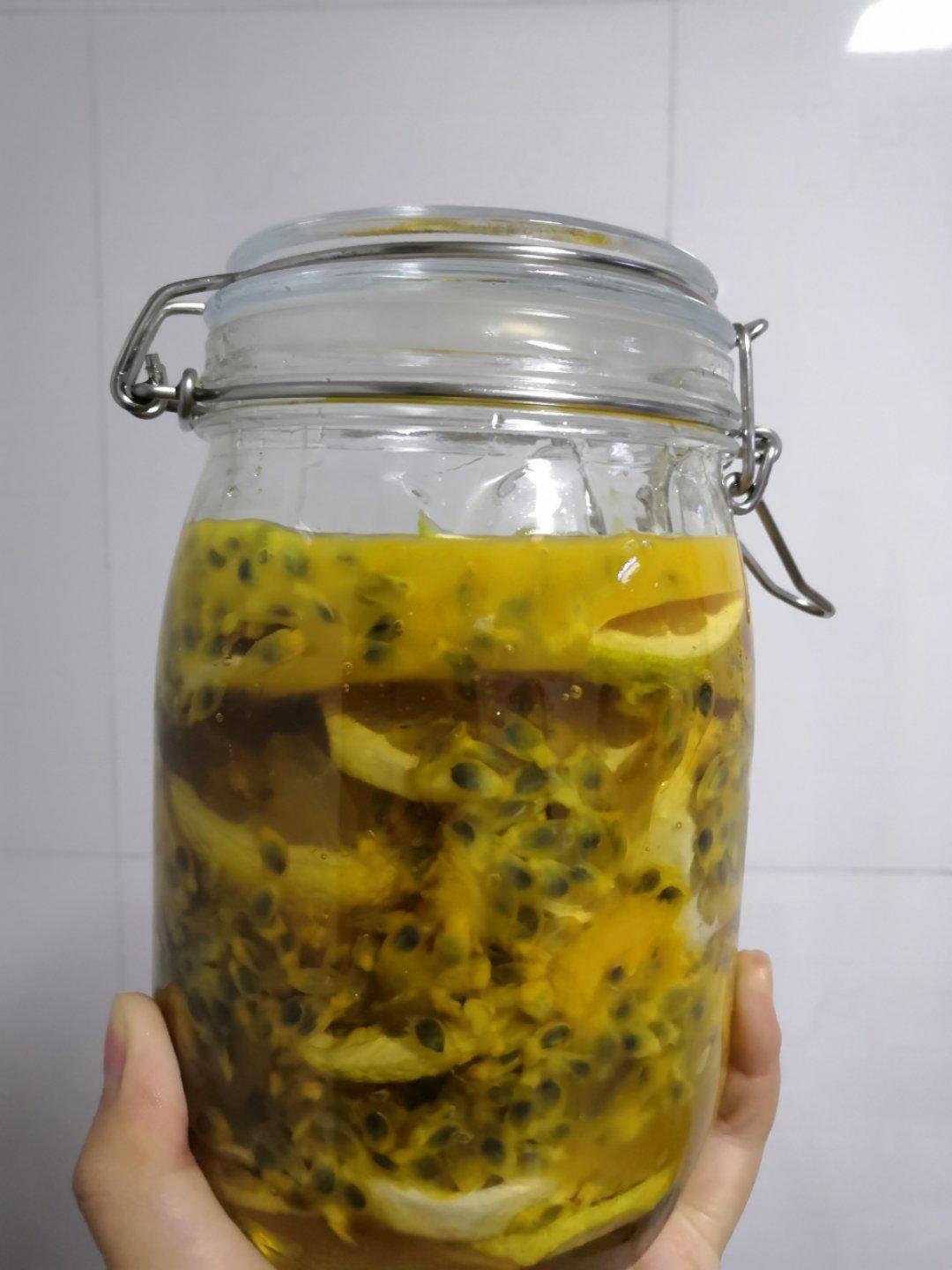 排毒养颜 自制柠檬蜂蜜百香果🍋不定期更新作品和好喝的搭配🥤