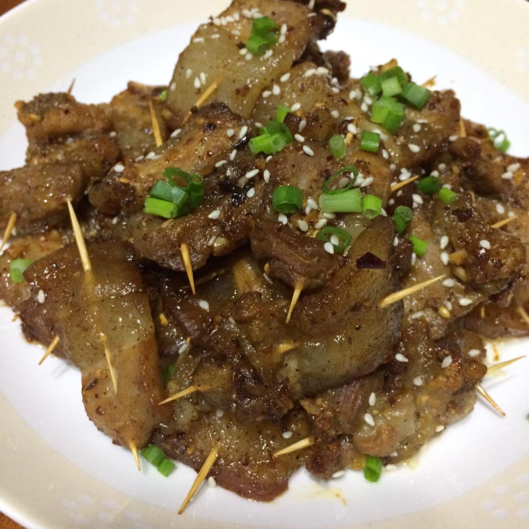 烤牙签五花肉