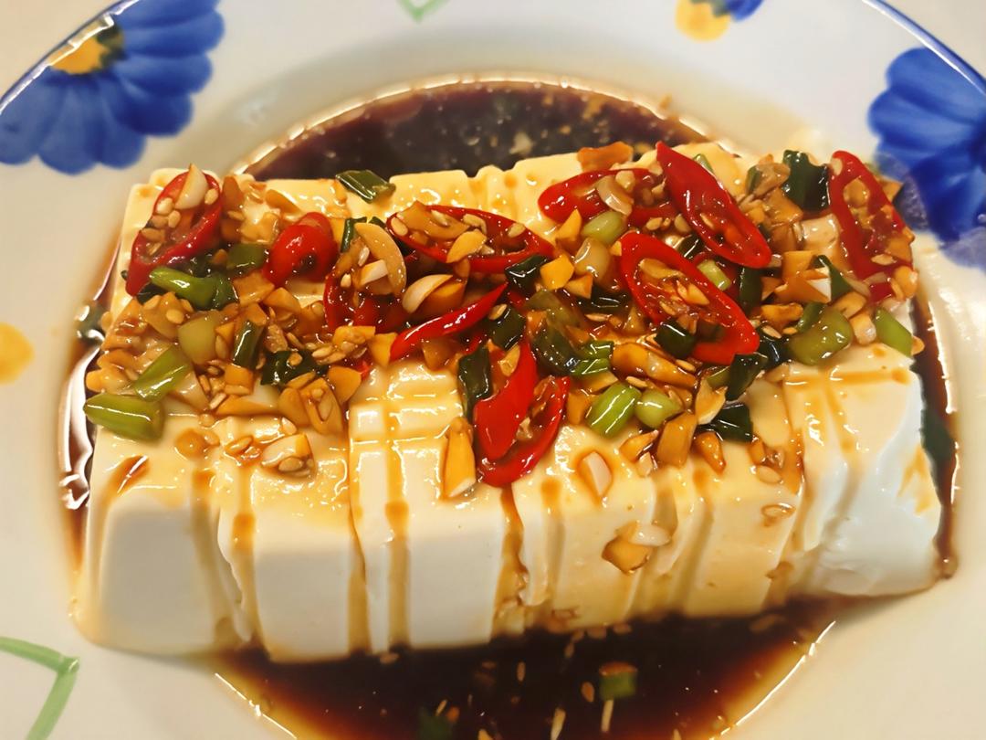 凉拌豆腐的做法
