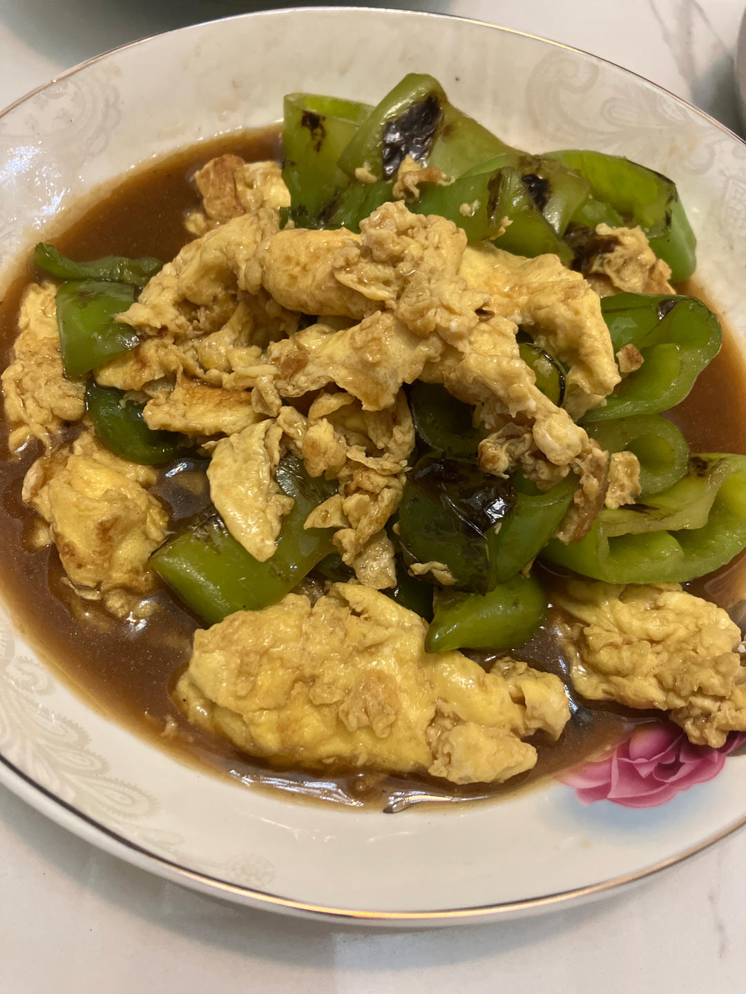 超级下饭的虎皮青椒炒鸡蛋！三碗饭都不够