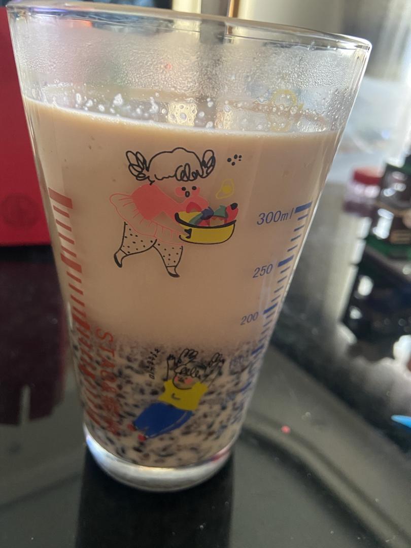 自制低糖血糯米奶茶