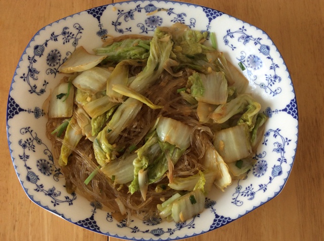 娃娃菜炒粉丝