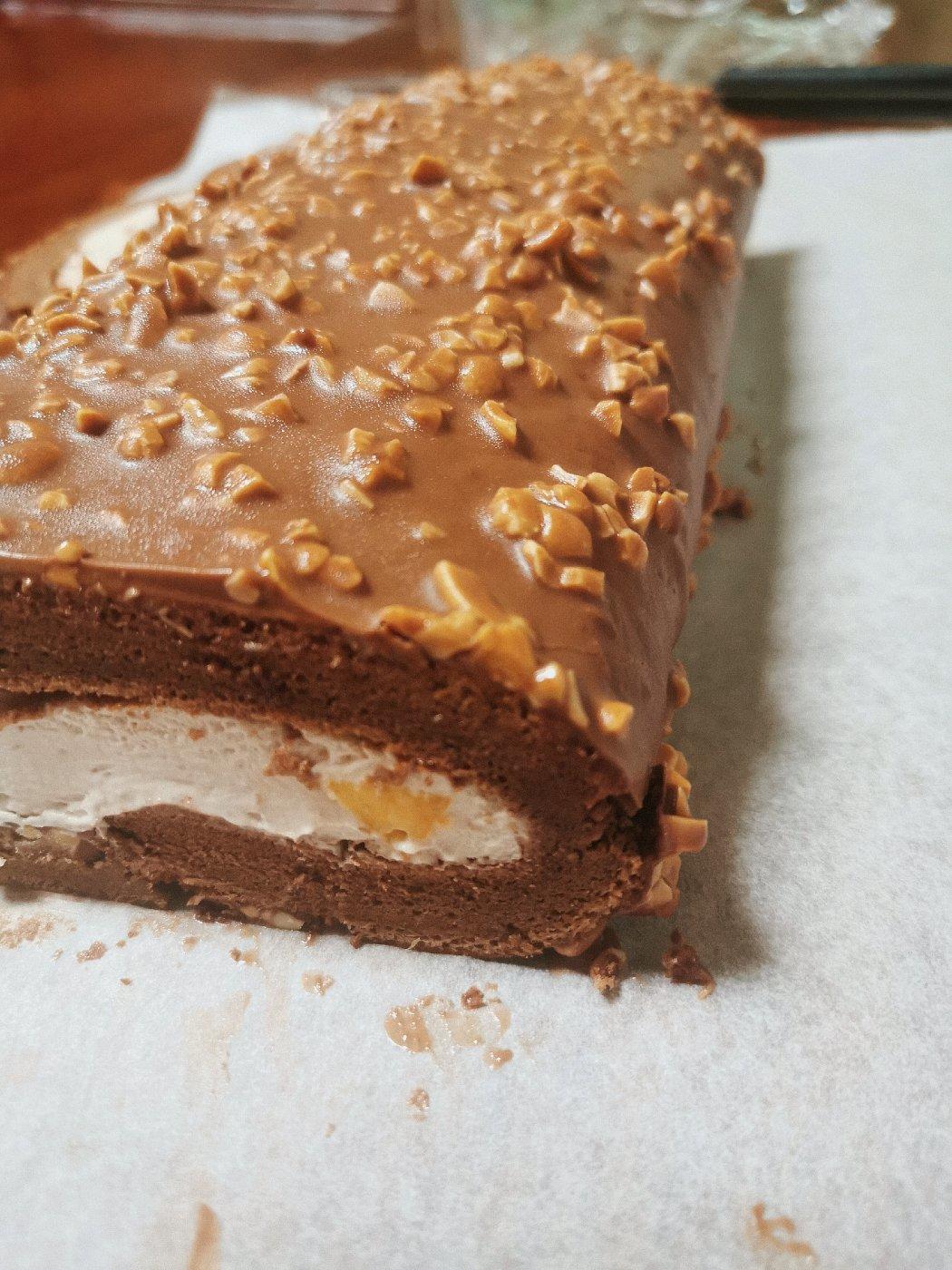 巧克力脆皮梦龙卷