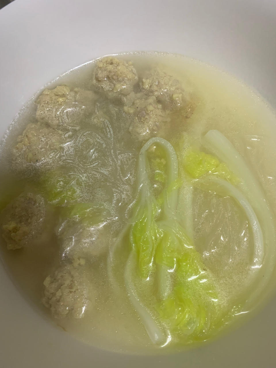 生汆丸子三鲜汤
